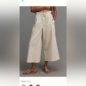 Anthologies linen pull-on pant